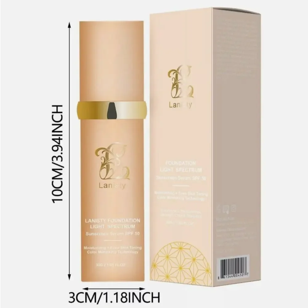 Lanisty 4-in-1 Color Changing Foundation SPF50 Concealer Moisturizer NEW VIRAL!!